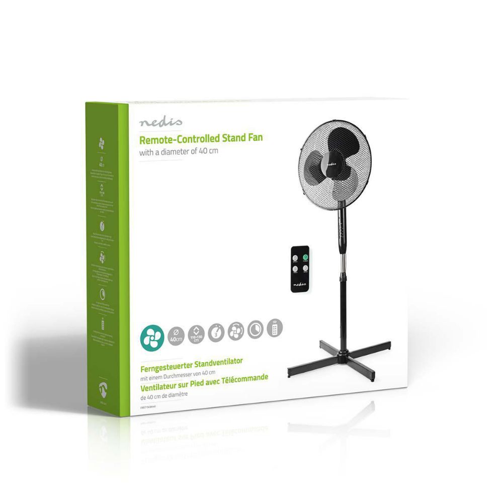 Nedis Ανεμιστήρας Ορθοστάτης 40W Διαμέτρου 40cm με Τηλεχειριστήριο