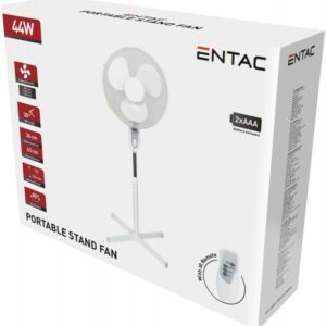 Entac Ανεμιστήρας Ορθοστάτης 44W Pulse Με Τηλεχειριστήριο