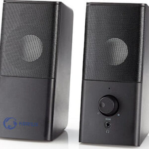 Nedis GSPR10020BK Ηχεία Υπολογιστή 2.0 με Ισχύ 18W σε Μαύρο Χρώμα
