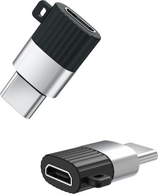 XO Μετατροπέας USB-C male σε micro USB female (NB149-A)