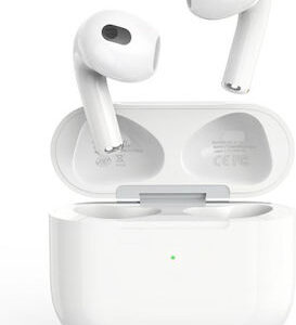 XO T4 In-ear Bluetooth Handsfree Ακουστικά με Θήκη Φόρτισης Λευκά