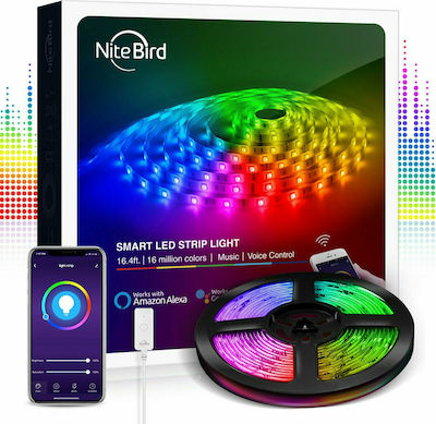 Nitebird Smart Led Light Strip 5050, 30led/2.4w/1m Gosund Sl2 (5m