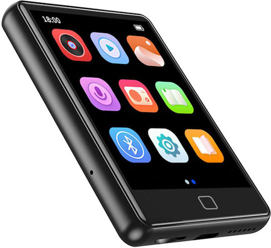 Ruizu MP3 Player (16GB) με TFT Οθόνη Αφής 2.8" Μαύρ