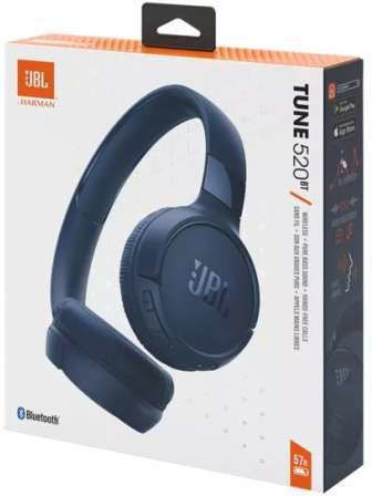 JBL Tune 520BT Ασύρματα Bluetooth On Ear Ακουστικά με 57 ώρες Λειτουργίας BLUE